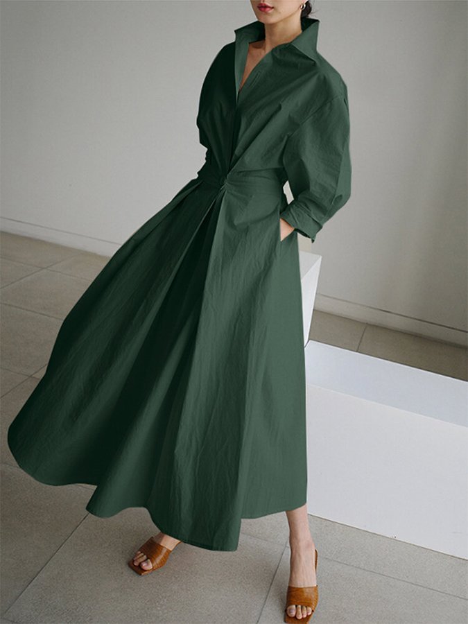 EP | robe longue chic avec ceinture pour femmes