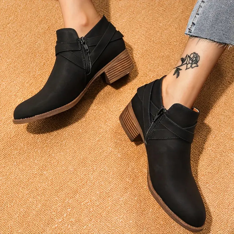 EP | BOTTES POUR FEMMES AVEC FERMETURE ÉCLAIR LATÉRALE