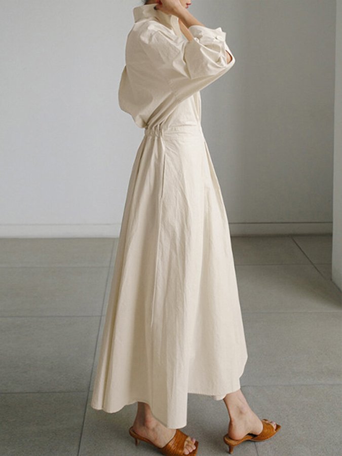 EP | robe longue chic avec ceinture pour femmes