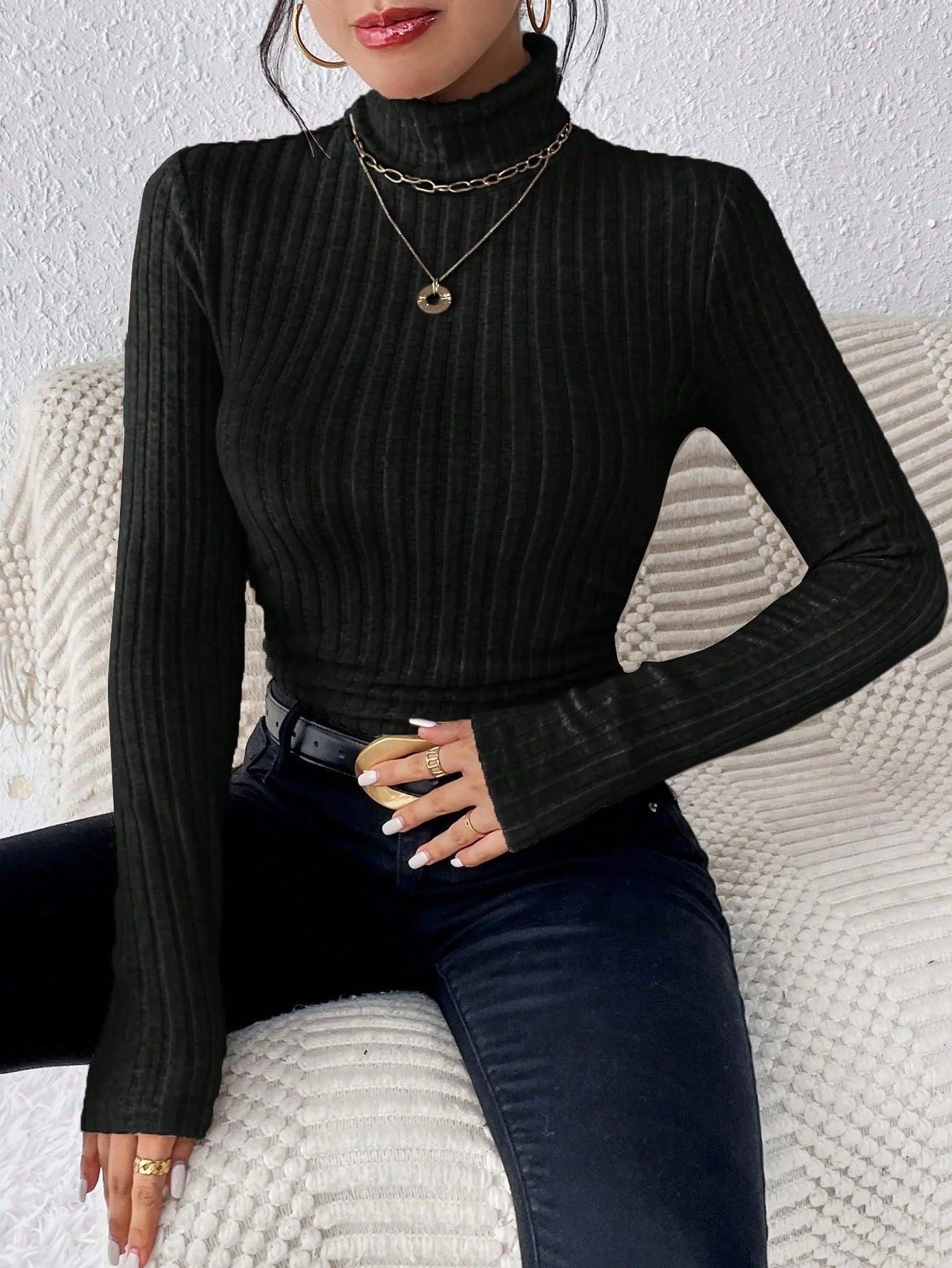 Confortable et chic Pull