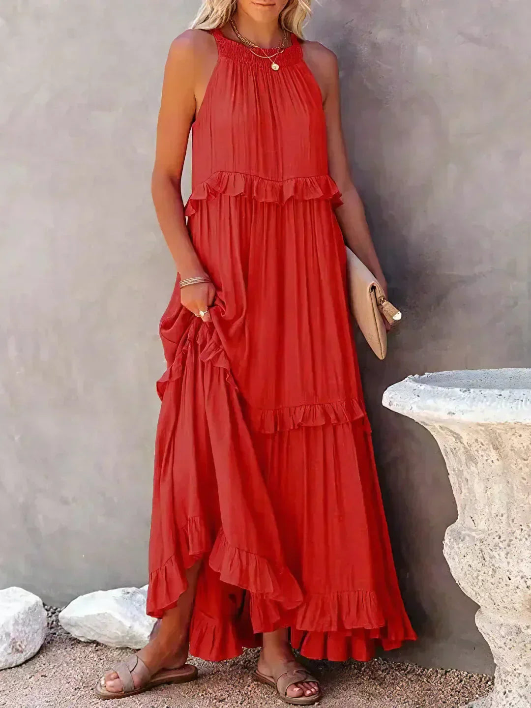 EP | Effortless Ruffle Maxi-robe