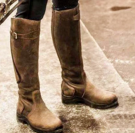 EP | - Bottes en cuir à coupe haute