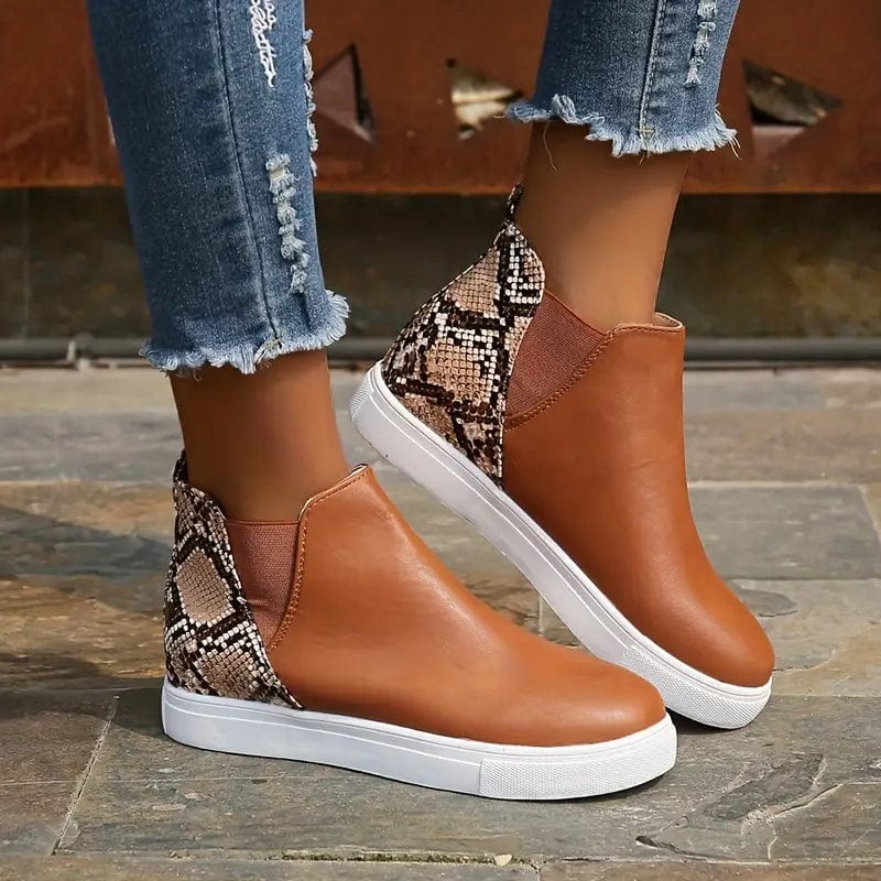 EP | Bottes pour femmes avec motif peau de serpent
