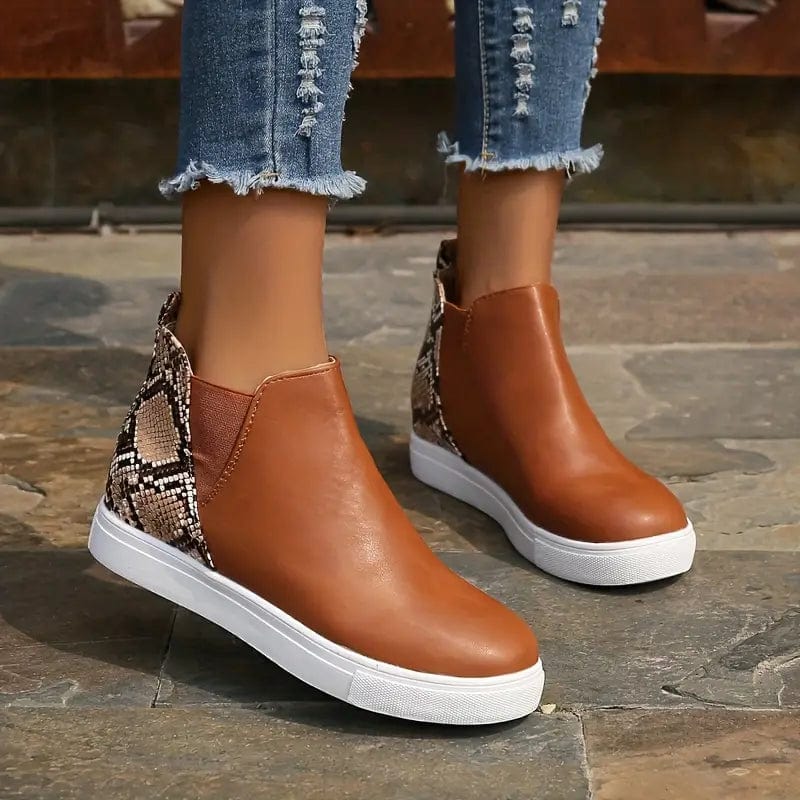 EP | Bottes pour femmes avec motif peau de serpent
