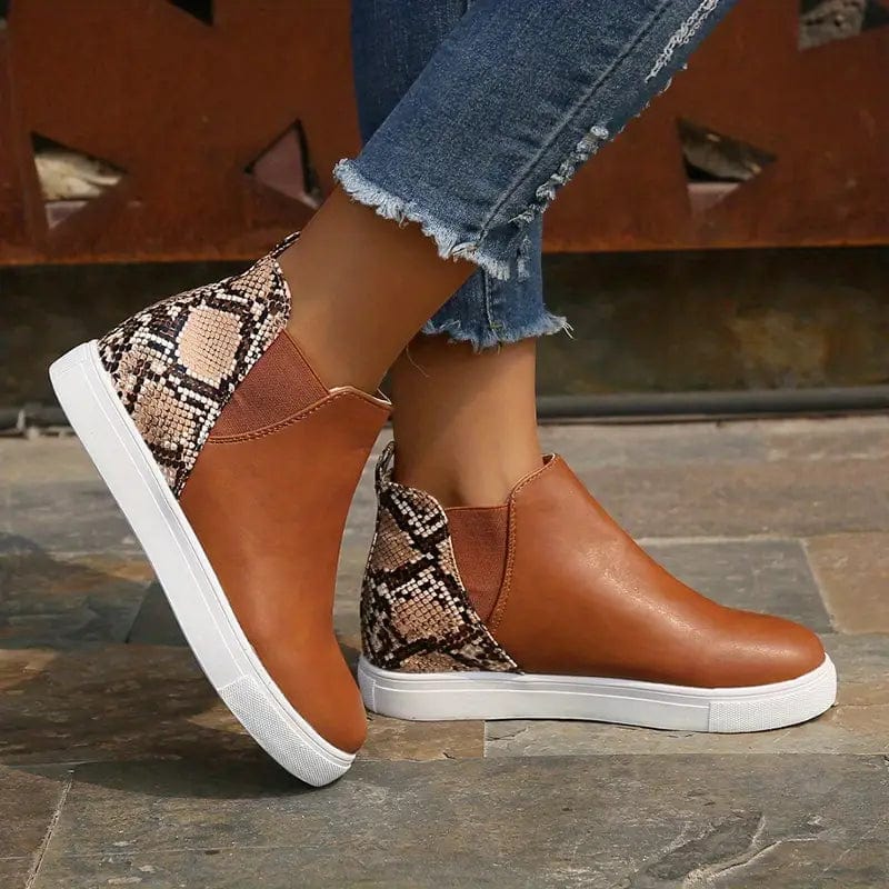 EP | Bottes pour femmes avec motif peau de serpent
