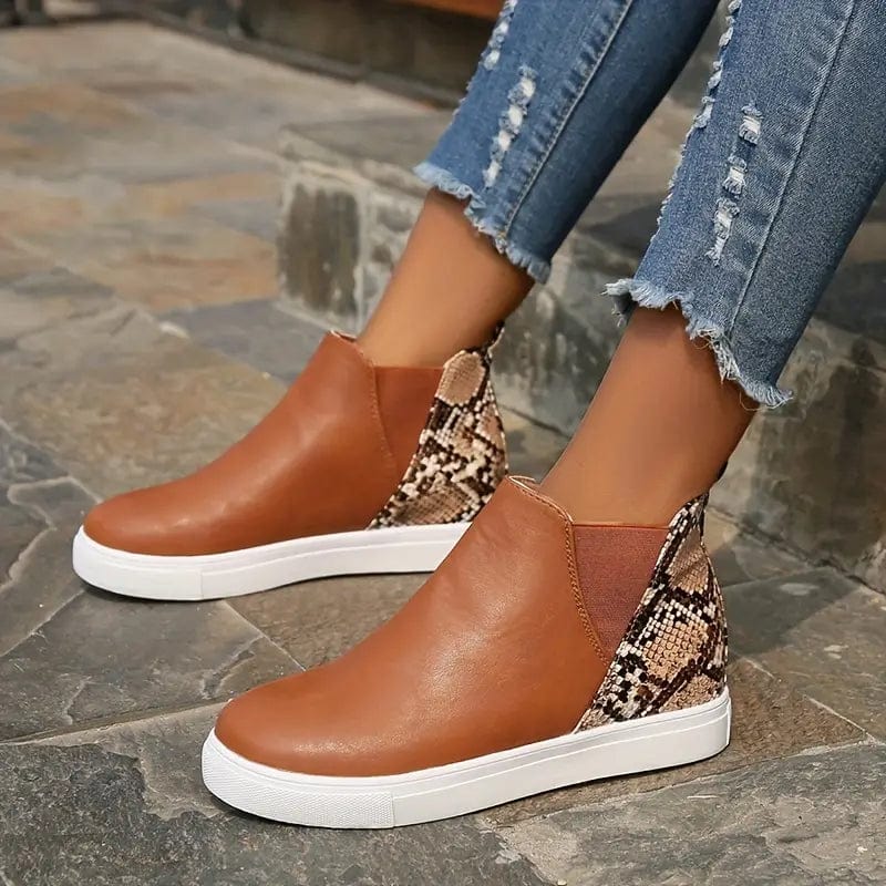 EP | Bottes pour femmes avec motif peau de serpent
