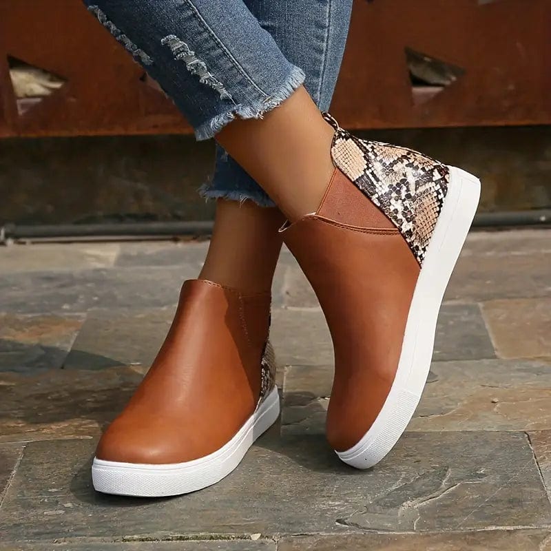 EP | Bottes pour femmes avec motif peau de serpent