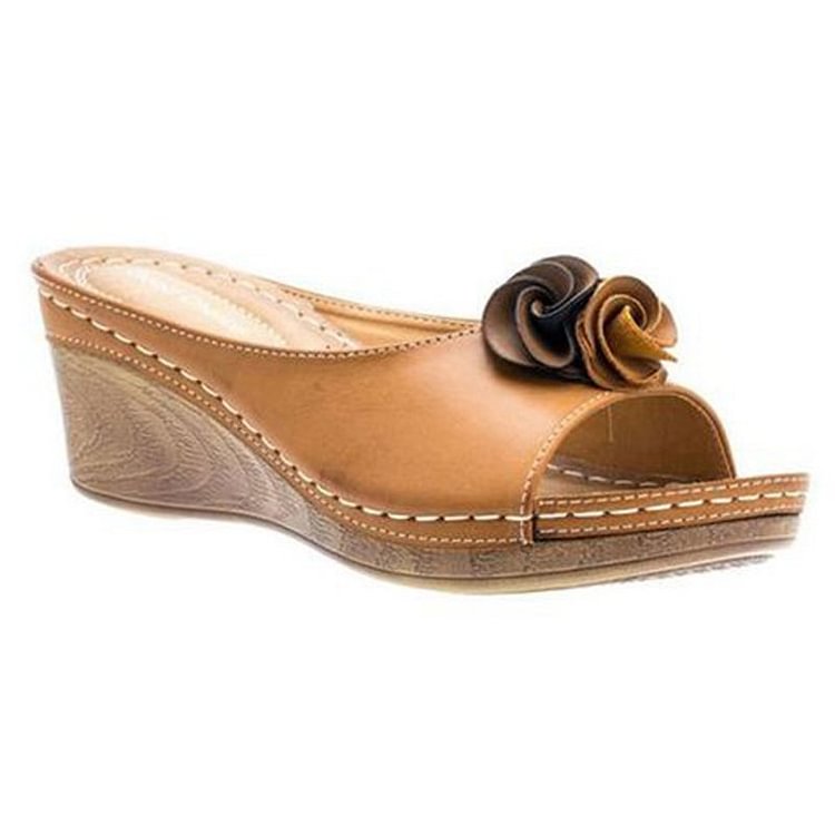 EP | | Sandales à fleurs confortables en cuir
