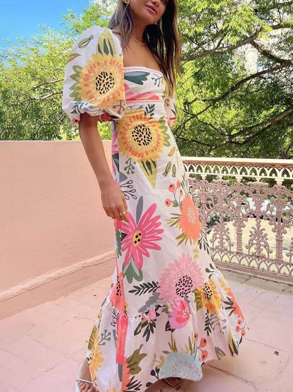 EP | Robe maxi avec imprimé fleuri