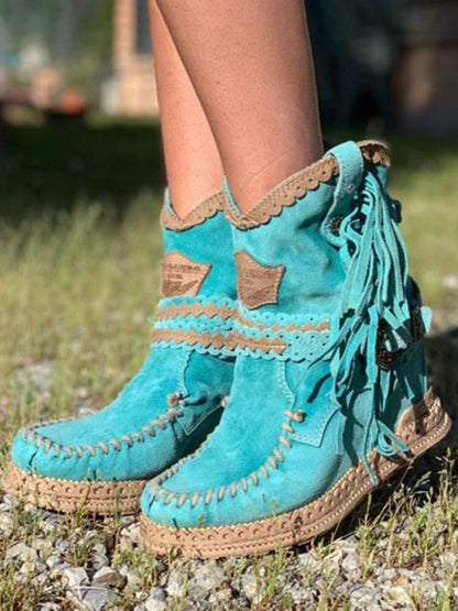 ND | Bottes western à franges boho