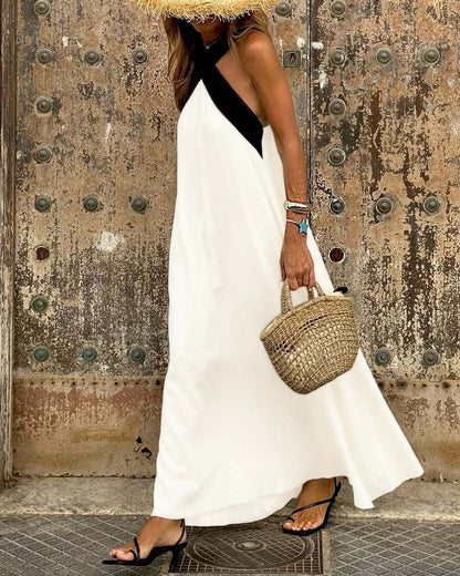 EP | Maxi robe élégante à col croisé pour les occasions spéciales
