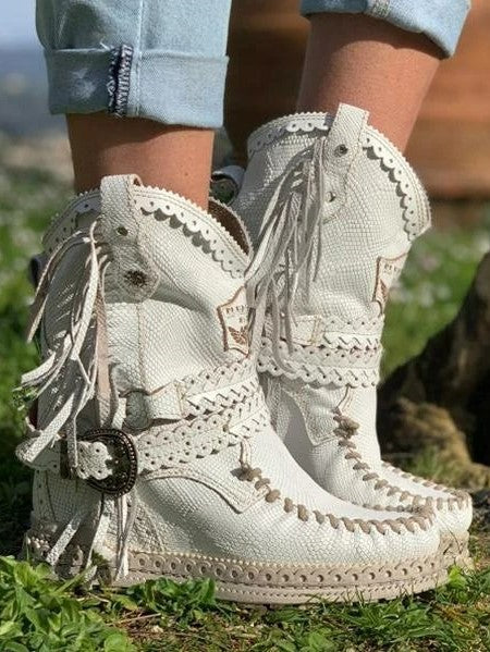 ND | Bottes western à franges boho