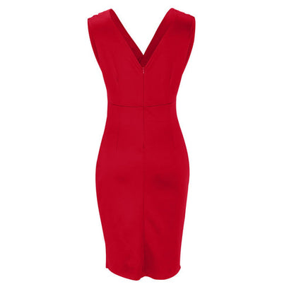 EP | Robe midi moulante avec décolleté en V pour un look élégant