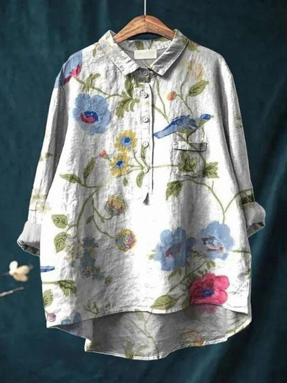 ND | Blouse à fleurs élégante et polyvalente