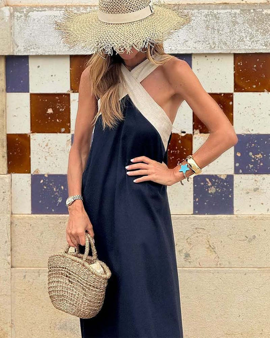 EP | Maxi robe élégante à col croisé pour les occasions spéciales