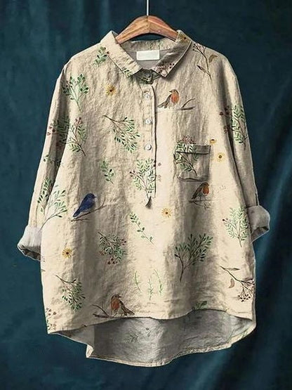 ND | Blouse à fleurs élégante et polyvalente