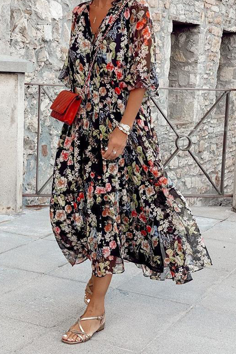 EP | Maxi robe à fleurs