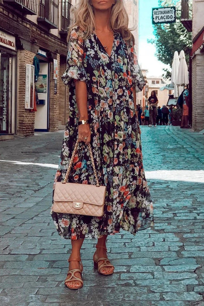 EP | Maxi robe à fleurs