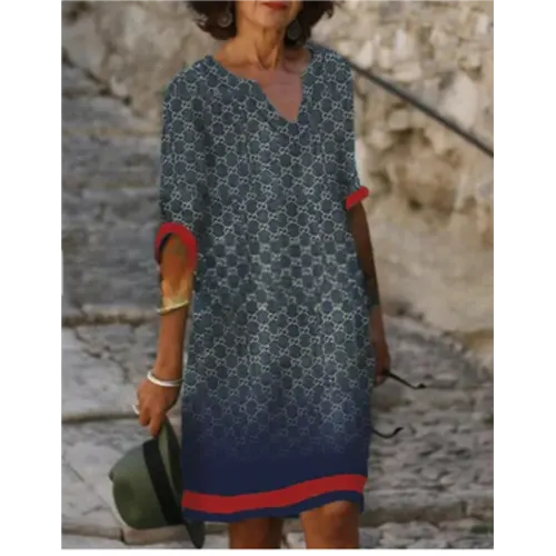 EP | Mini robe à motif floral et décolleté en V pour femme