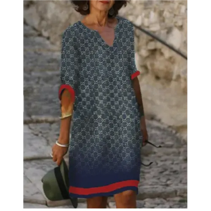 EP | Mini robe à motif floral et décolleté en V pour femme