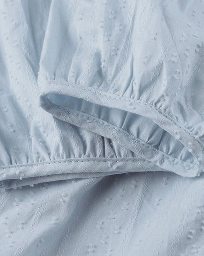 ND | mini-robe en ligne A avec décolleté en V, manches 3/4 et poches