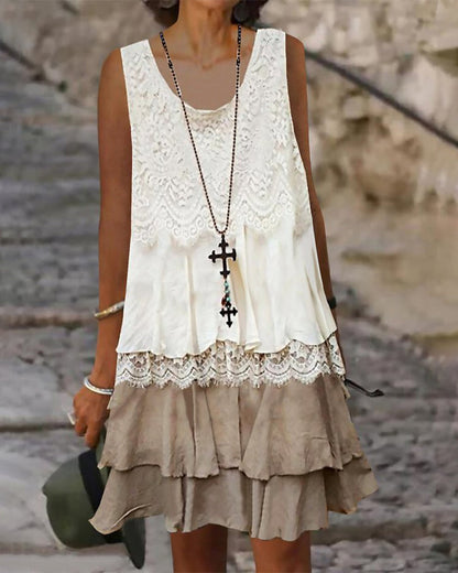 ND | Robe midi multicouche
