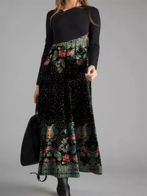 ND | Maxi-robe géométrique en patchwork