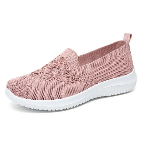 EP | Day 49% OFF-Women's Knitted Broderie Casual Walking Sneakers
