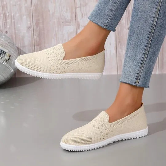 EP | Day 49% OFF-Women's Knitted Broderie Casual Walking Sneakers