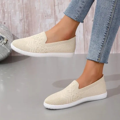 EP | Day 49% OFF-Women's Knitted Broderie Casual Walking Sneakers