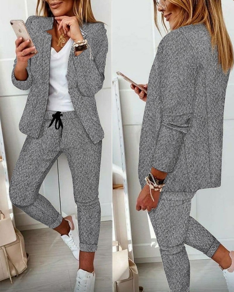 ND | Ensemble blazer deux pièces chic