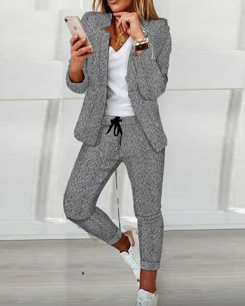 ND | Ensemble blazer deux pièces chic