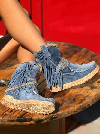 ND | Bottes western à franges boho
