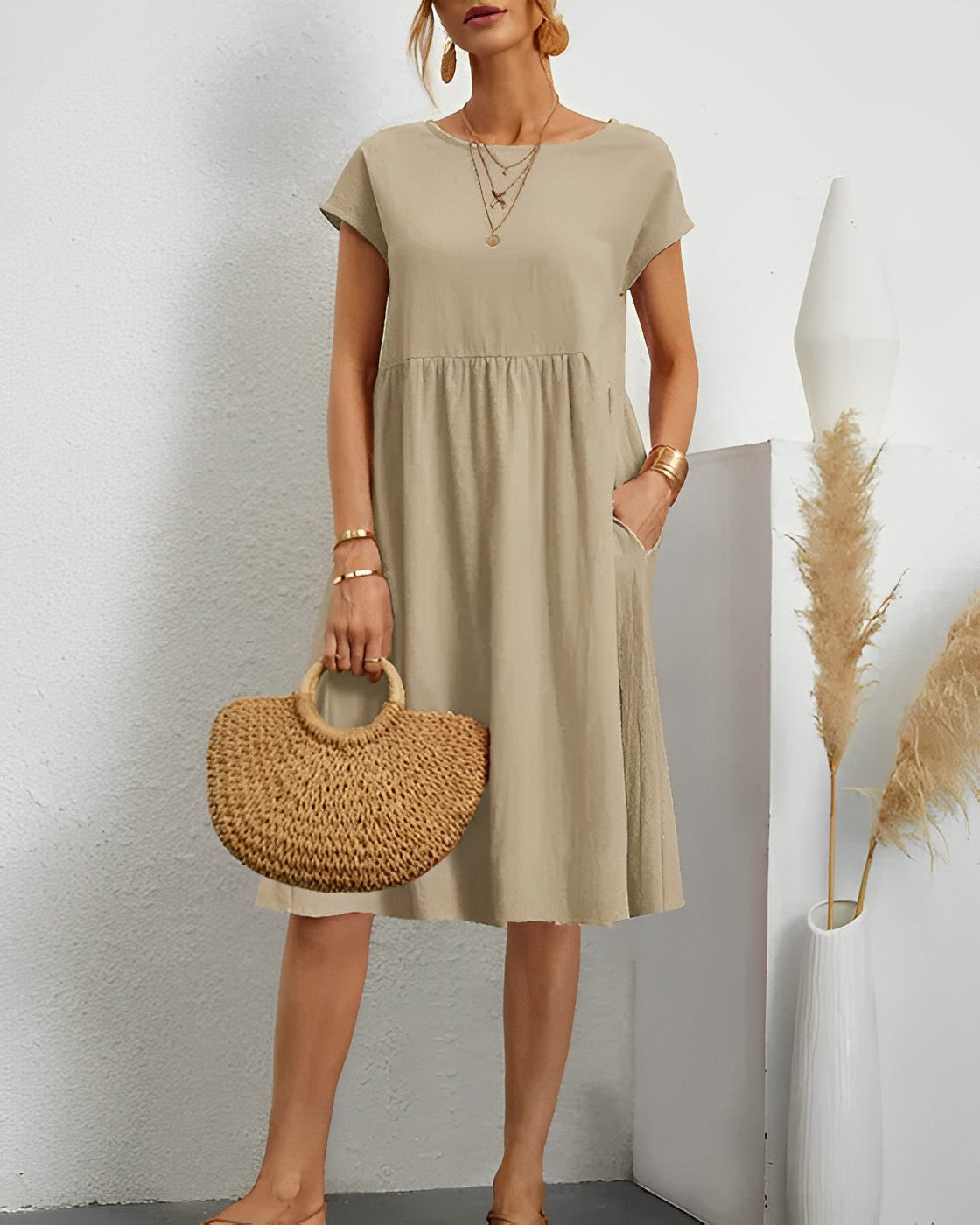 ND | Robe midi avec poche latérale