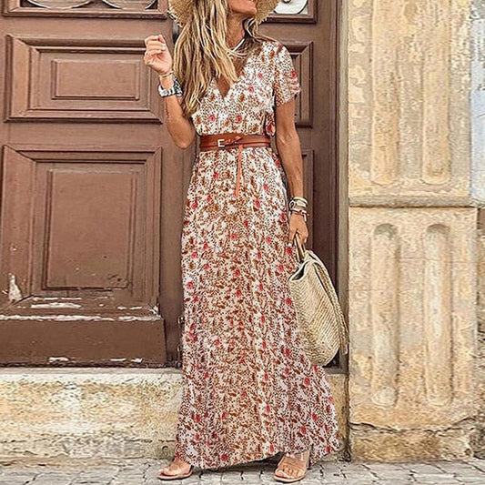ND | Maxi-robe boho avec fente