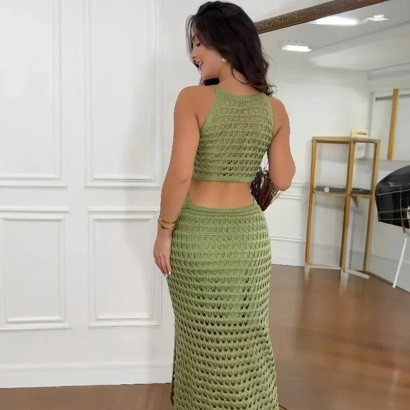 EP | robe maxi élégante avec découpes