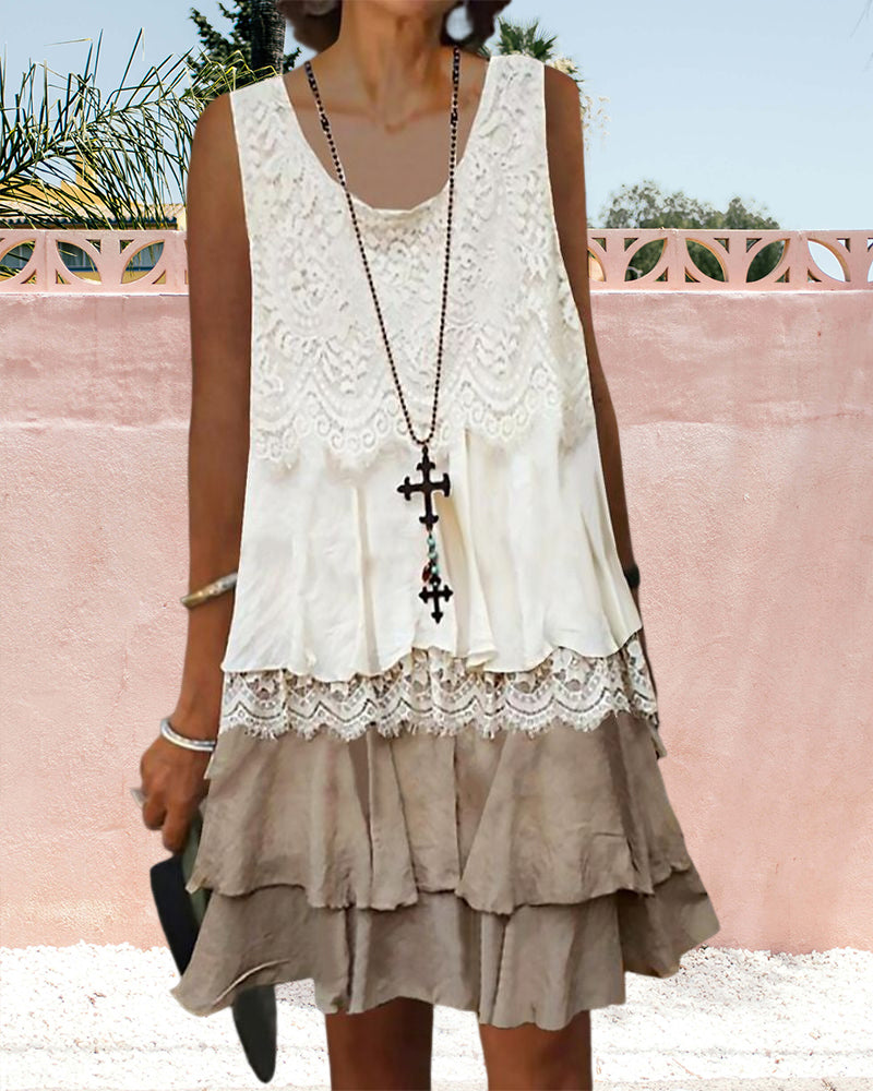ND | Robe midi multicouche