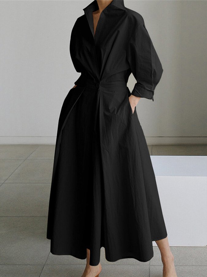 EP | robe longue chic avec ceinture pour femmes