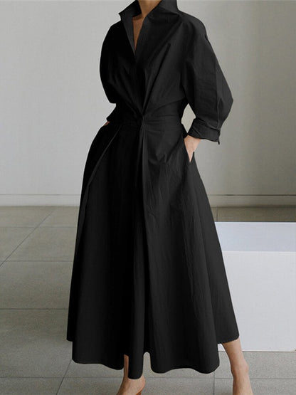 EP | robe longue chic avec ceinture pour femmes