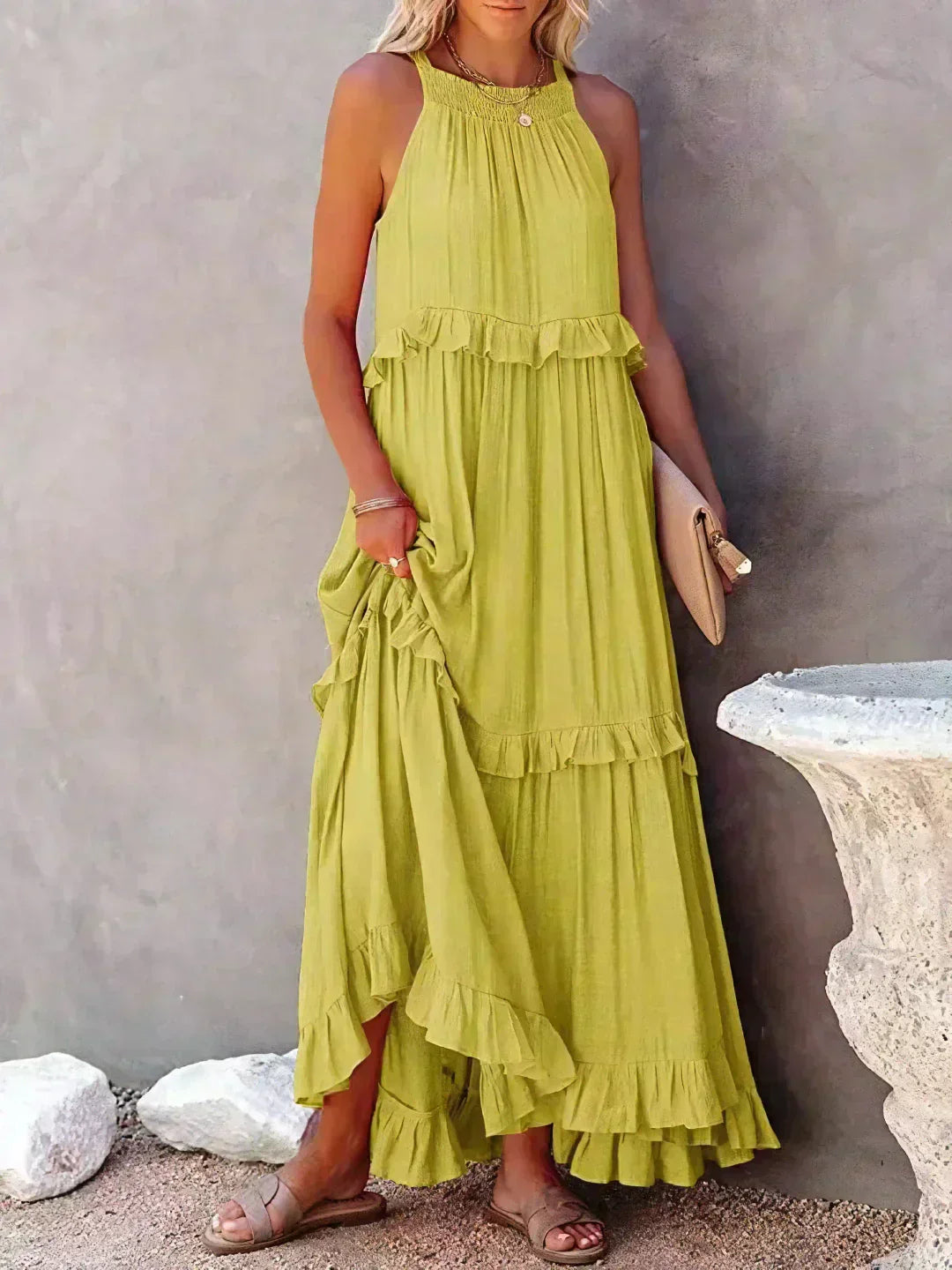 EP | Effortless Ruffle Maxi-robe