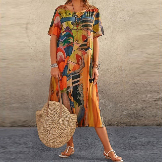 EP | Robe maxi sans effort sur les épaules