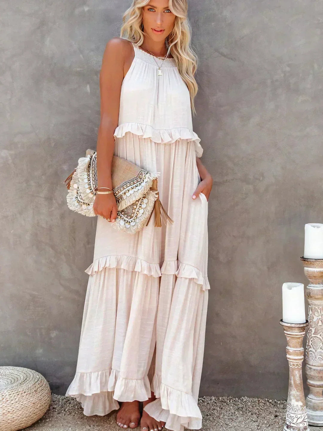 EP | Effortless Ruffle Maxi-robe