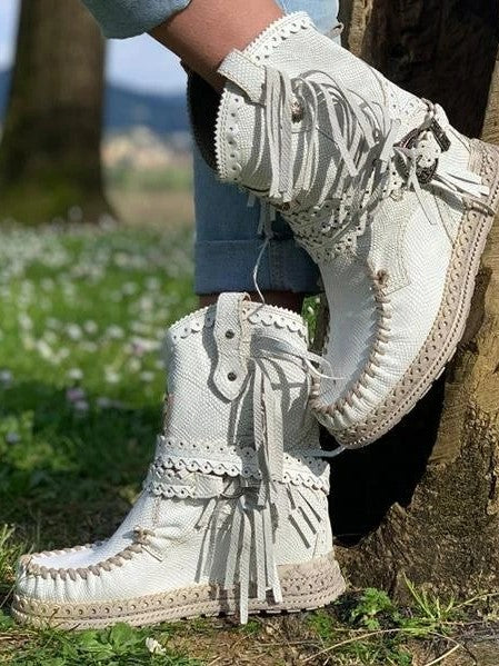 ND | Bottes western à franges boho