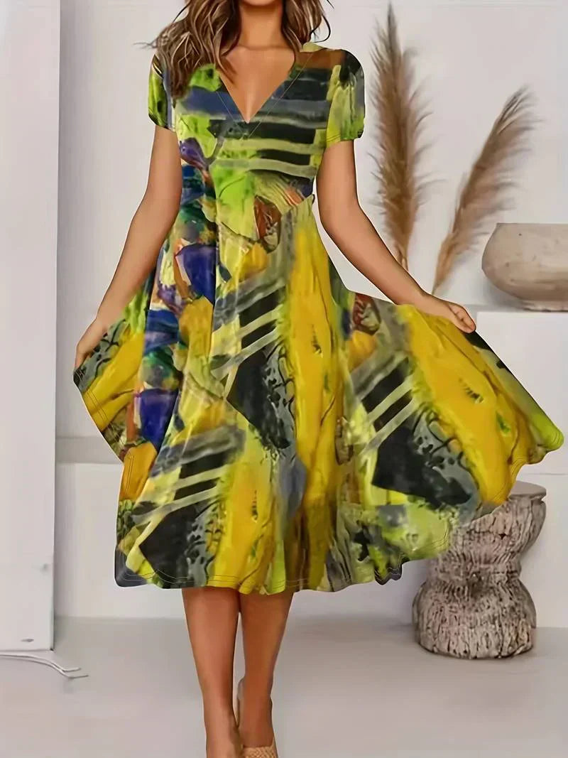 EP | Robe d'été bohème avec décolleté en V
