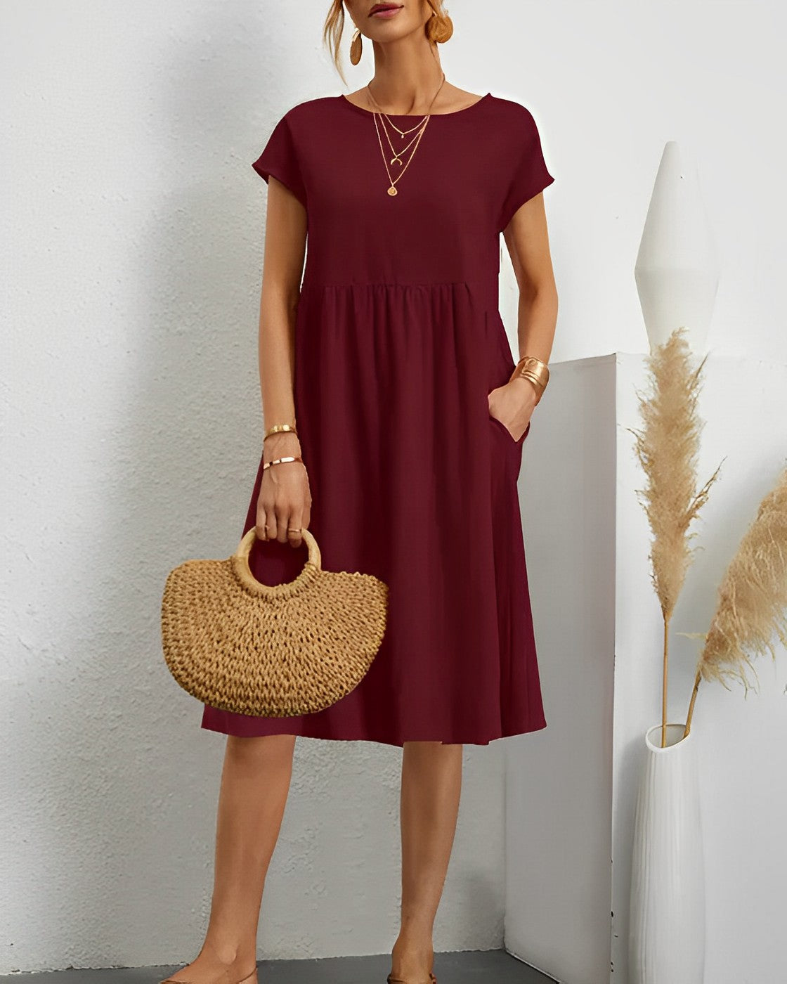 ND | Robe midi avec poche latérale