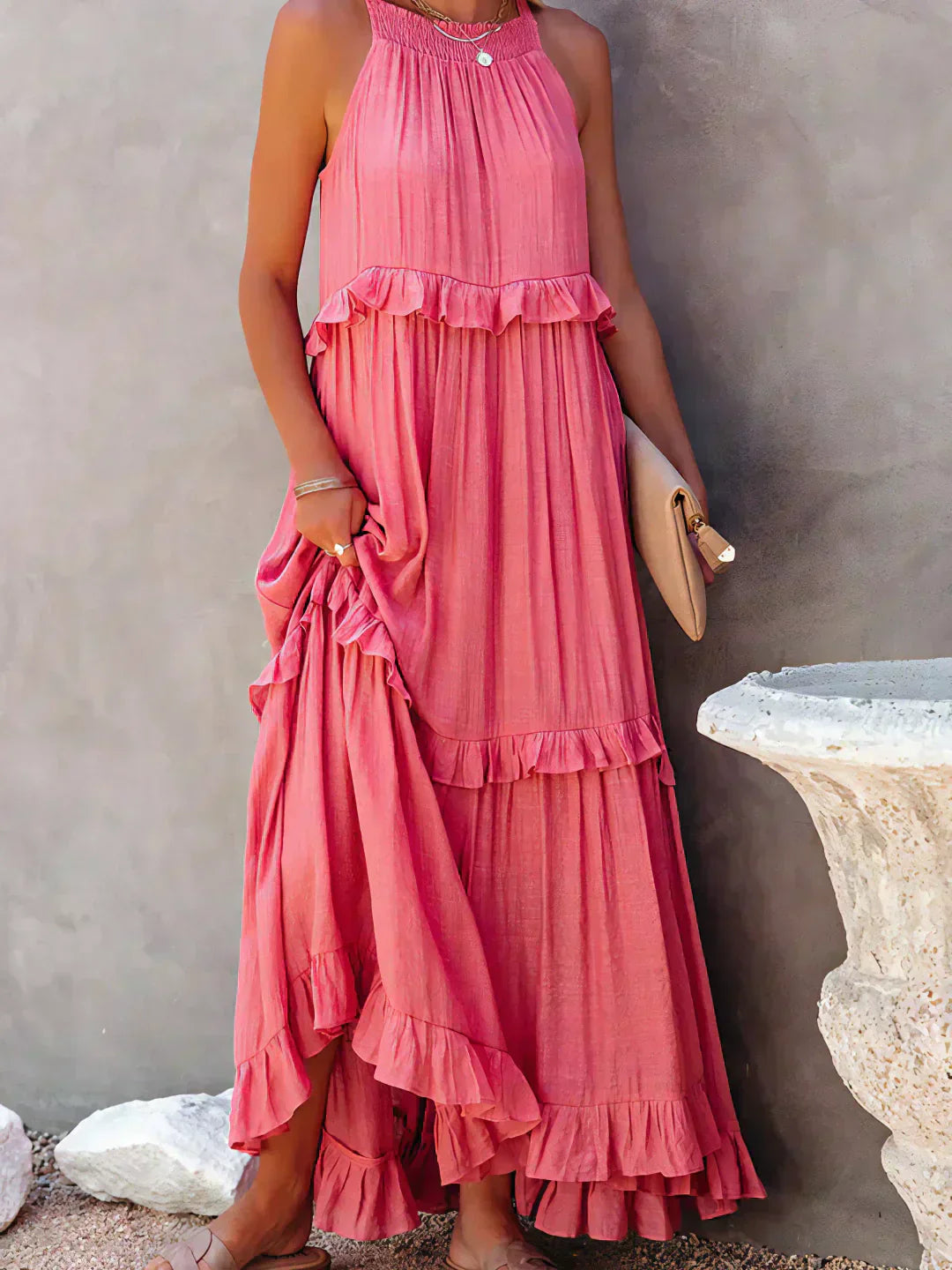 EP | Effortless Ruffle Maxi-robe