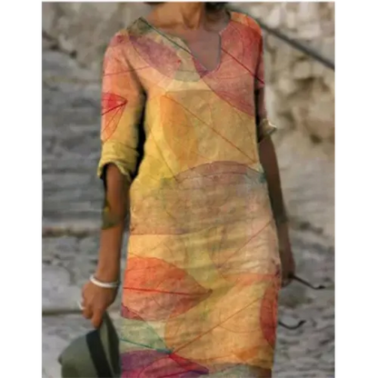 EP | Mini robe à motif floral et décolleté en V pour femme