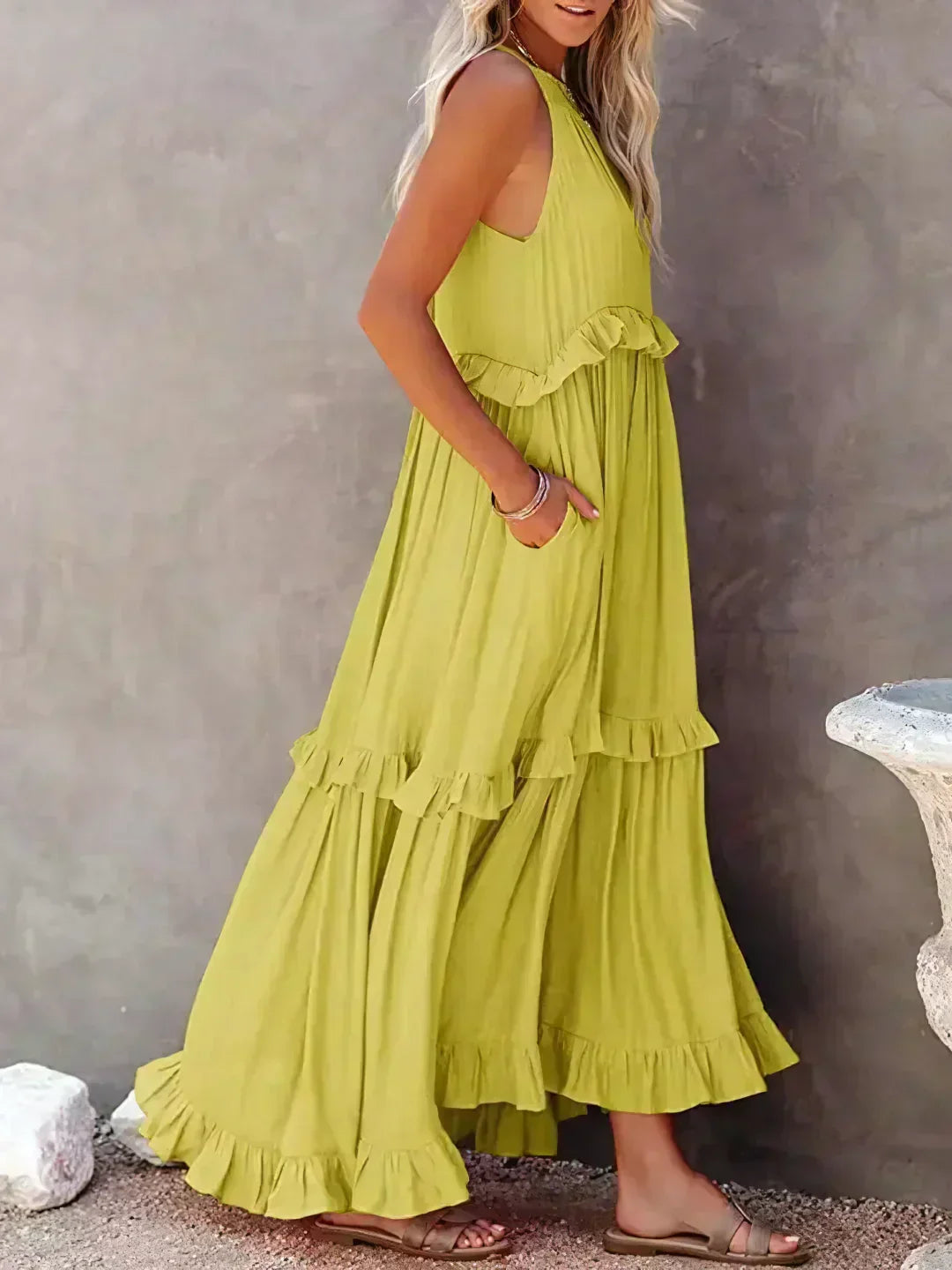 EP | Effortless Ruffle Maxi-robe