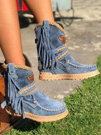 ND | Bottes western à franges boho