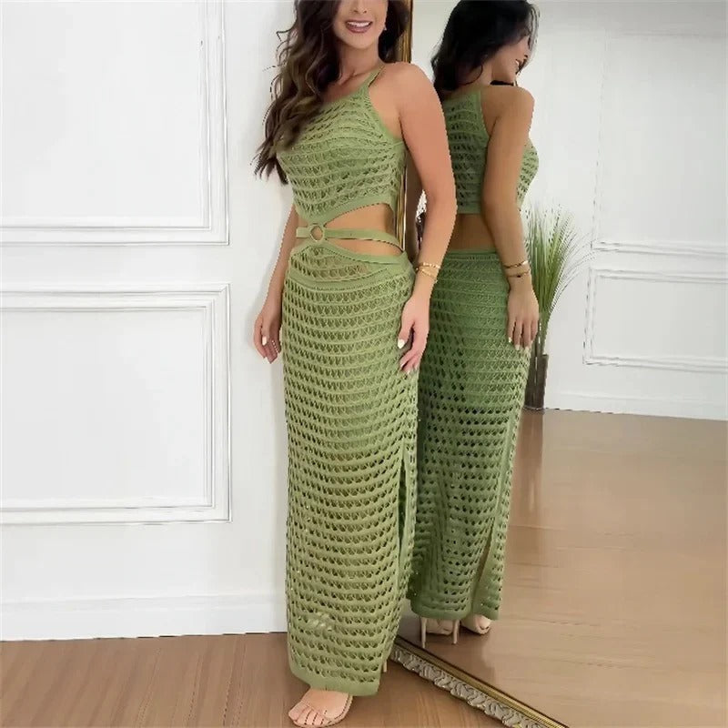 EP | robe maxi élégante avec découpes